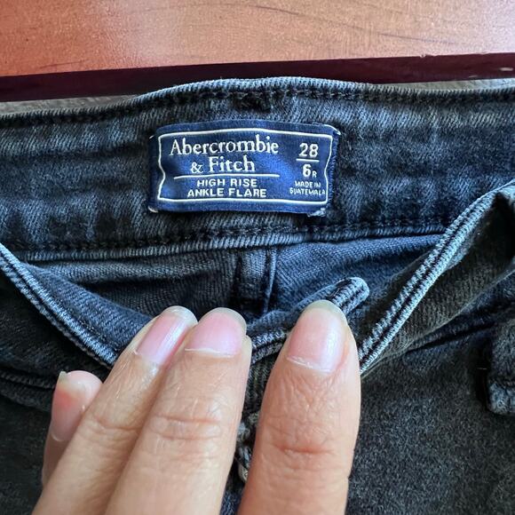 Abercrombie & Fitch Dark Blue Flare Jeans - Picture 6 of 10